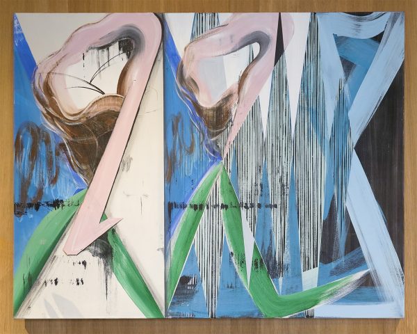 Janine van Oene - Speedy Species - 110x140cm, Olieverf op canvas