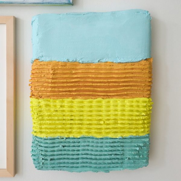 Bastiaan van Weelden - Route du Soleil - 43x32cm, Cement en pigment op hout