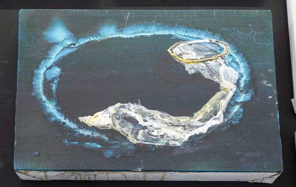 Jop Vissers Vorstenbosch - Rubber #2 - 25x37cm, Olieverf op doek