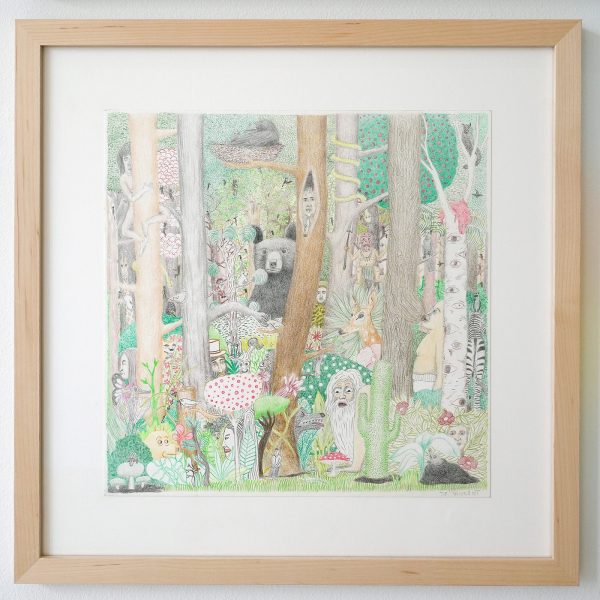 Vincent Bijleveld - Primavera - 30x30cm Kleurpotlood op papier