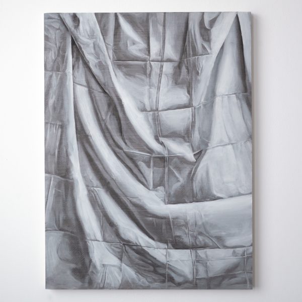 Niek Hendrix - Study of a Window (Veronica) - 67,5x50,5cm, Oil and pencil on panel