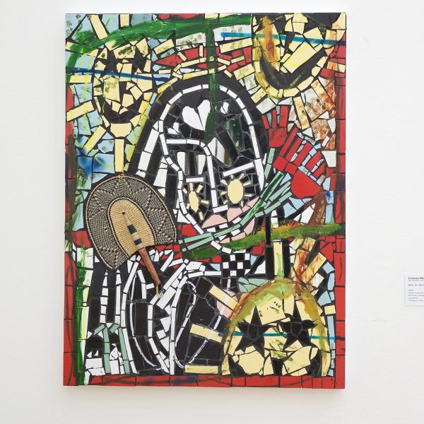 Cameron Welch - Relis for Romance - Olieverf, acrylverf, spuitverf, glas, keramiek, collage en gevonden objecten op paneel, 2019