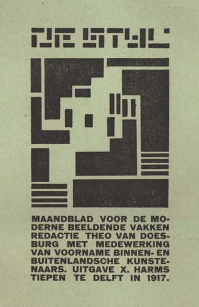 De Stijl, Vol. 1, no. 1, - Delft, October 1917