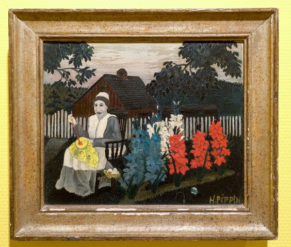 Horace Pippin - Victory Garden - 25x31cm Olieverf op doek, 1947