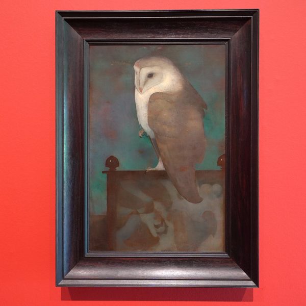 Jan Mankes - Grote uil op scherm - Olieverf op doek, 1913