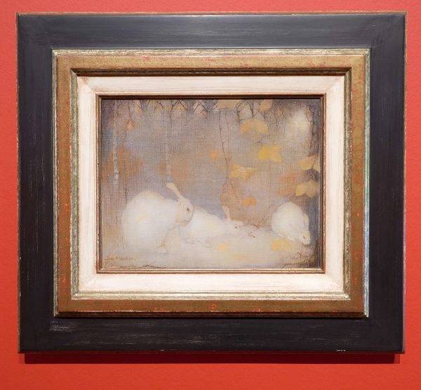 Jan Mankes - Witte Konijnen in Herfstbos - Olieverf op doek, 1911