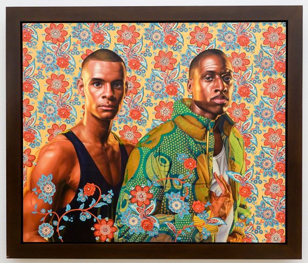 Kehinde Wiley - Prince Charles Louis, Elector Palatine and his brother Prince Rupert of the Palatine - 153x183cm Olieverf op doek, 2012