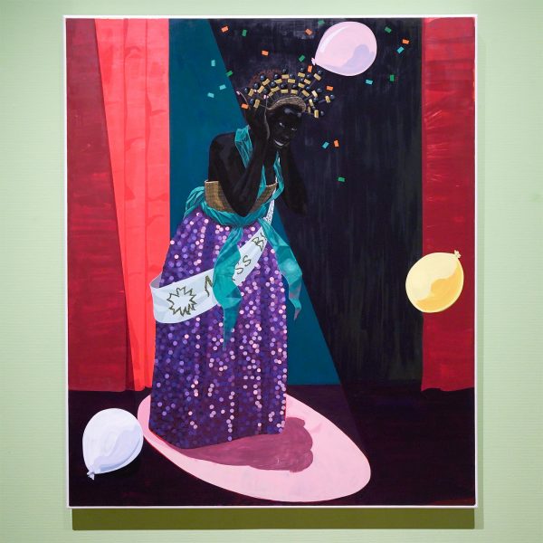 Kerry James Marshall - Untitled (Beauty Queen) - 182x152cm Acrylverf en glitter op PVCpaneel in kunststof frame, 2014