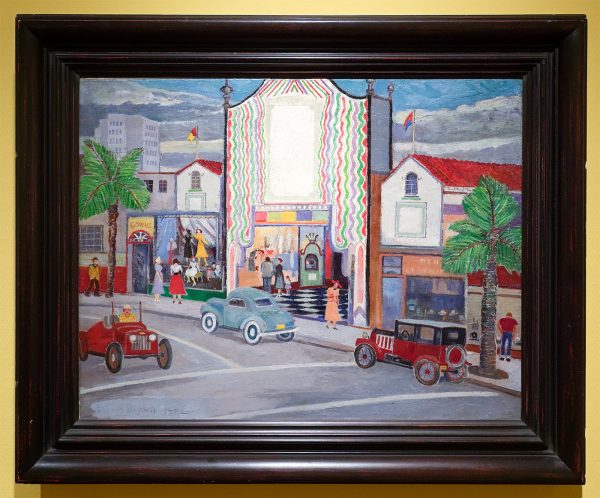 Palmer Hayden - The Theater - 71x81cm Olieverf op doek, 1950