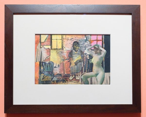 Romare Bearden - Mecklenberg Morning - 33x40cm, Collage op paneel, zonder jaartal