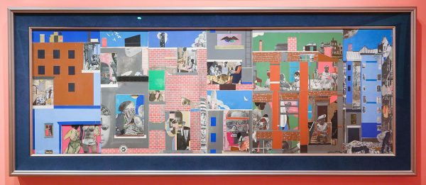 Romare Bearden - The Block II - 65x187cm Collage op paneel, 1972