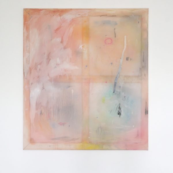 Henry Byrne - She does not know how good she is (Appropriated painting of Nokukhanya Langa) - 130x115cm Acrylverf en olieverf op kaasdoek