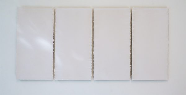 Willy de Sauter - Zonder Titel (vierluik)- 30x15cm maal 4 Krijt op hout, 2020