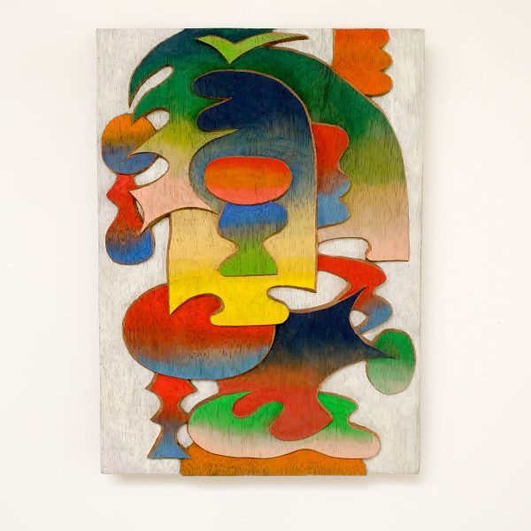 Alejandra Venegas - Mediodia - 50x36cm Gesneden guanacastehout en gouache en encaustiek