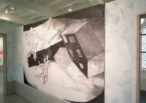 Roland Sohier - I Feel the Earth Move - Houtskool en pastel op papier