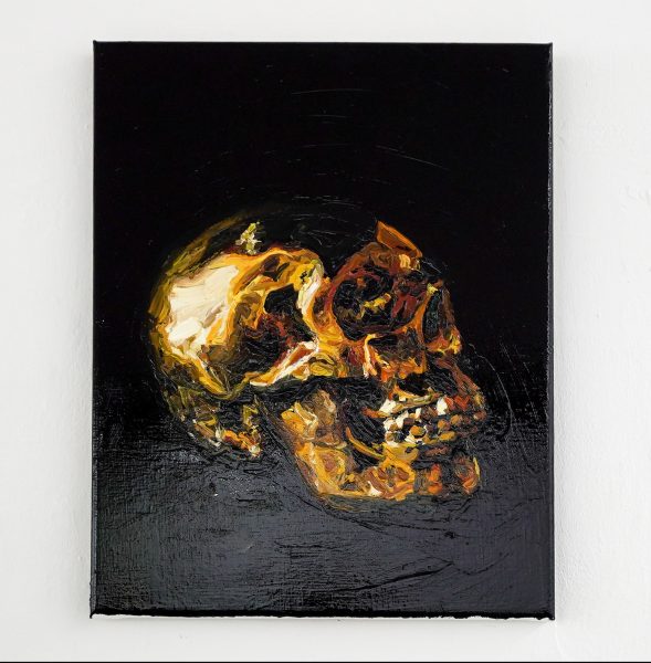 Pascal Bastiaenen - There is Money in Death - 50x40cm Olieverf op canvas