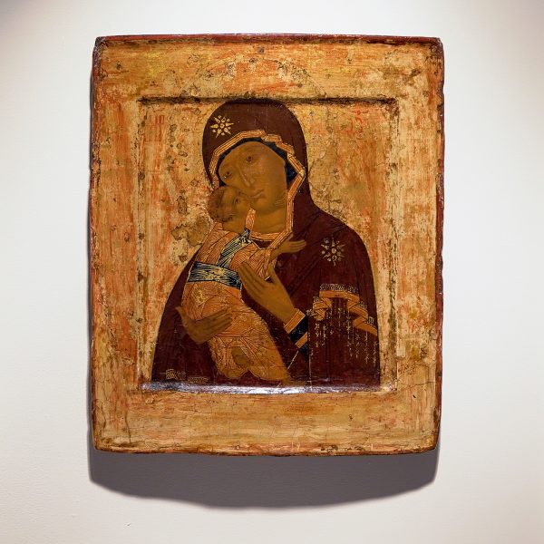 Russisch - Moeder Gods van Vladimir - 32x27cm, Tempera op hout, laat 16e eeuw