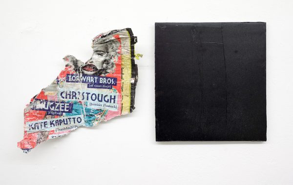 Ties Ten Bosch - Trash Indie - Gevonden posters en olieverf op canvas