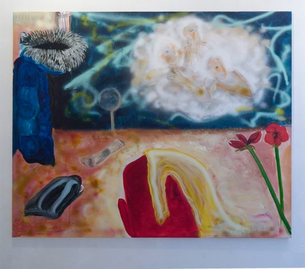 Atousa Bandeh - 10 Commandments, behold the mighty hands of the lord - Tweeluik, 70x100cm & 162x198cm, Acrylverf op canvas