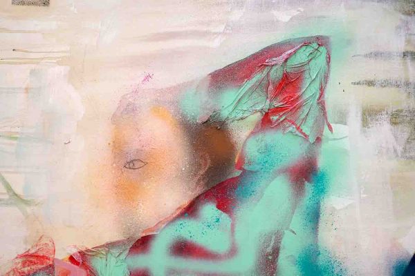 Atousa Bandeh - Apokalypse Now (Love the smell of napalm in the morning) - 285x200cm, Acrylverf op canvas (detail)