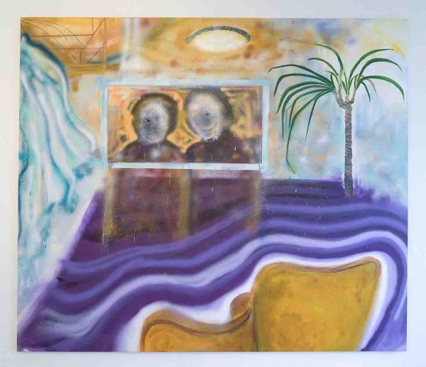 Atousa Bandeh - Doubt can be a bond as powerful as certainty - 220x228cm, Acrylverf op canvas