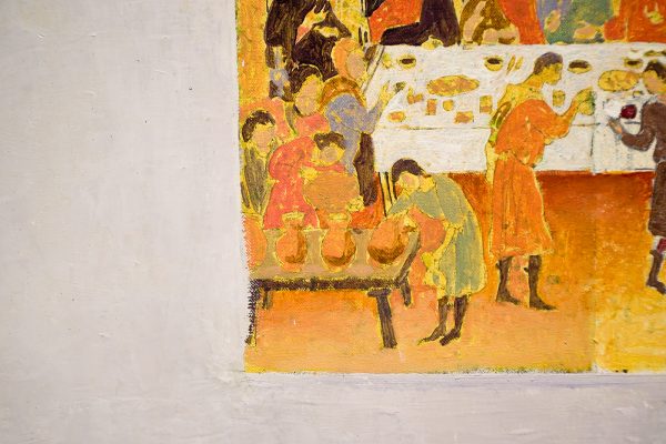 Matthias Weischer - Abend - Olieverf op doek (detail)