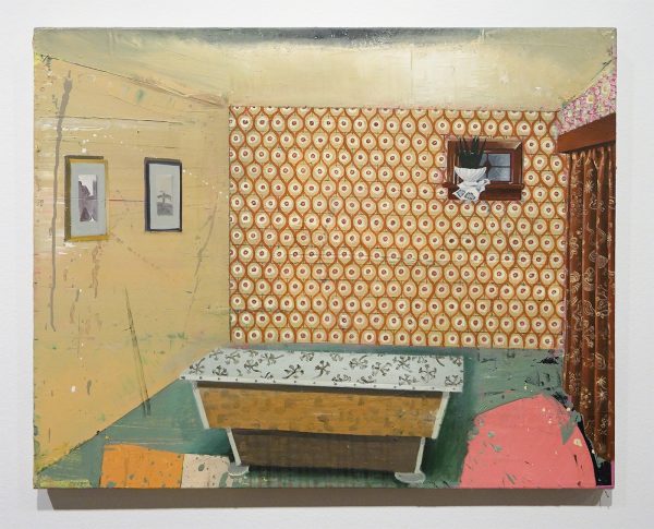 Matthias Weischer - Billardzimmer - Olieverf op doek