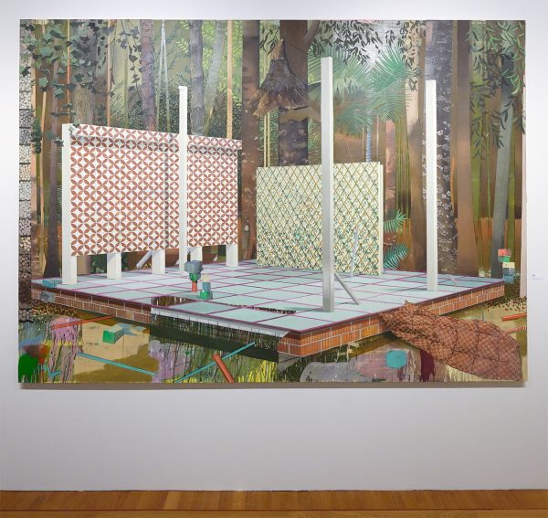 Matthias Weischer - Buhne - Olieverf op doek