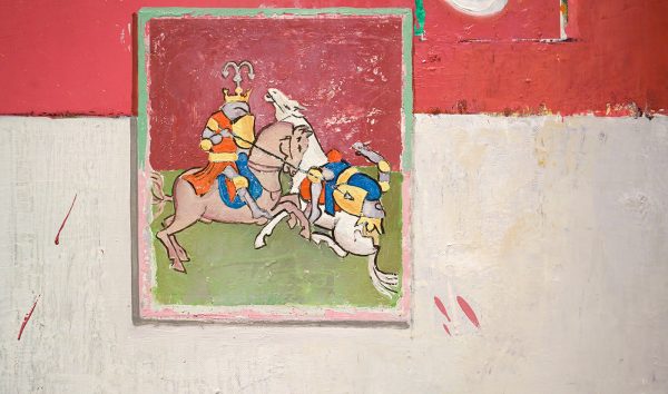 Matthias Weischer - Stage - Olieverf op doek (detail)