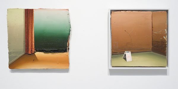 Matthias Weischer - Untitled & Kartenhaus - Olieverf op doek