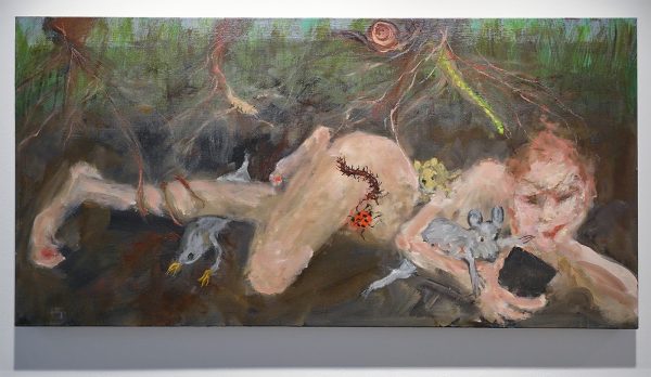 Eva Beresin - A few feet under 2 - 60x122cm Mixed media op doek