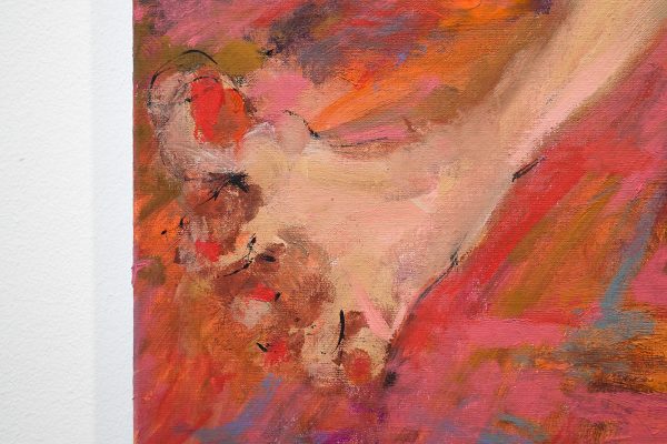 Eva Beresin - Learning to enjoy the status quo - 95x82cm Mixed media op doek (detail)