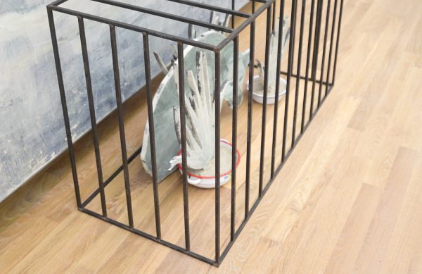 Arturo Kameya - Alipio - Acrylverf en kleipoeder op doek (detail)