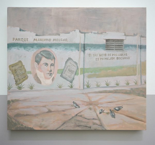 Arturo Kameya - Mariano (van de serie Desert Plants) - Acrylverf en kleipoeder op doek