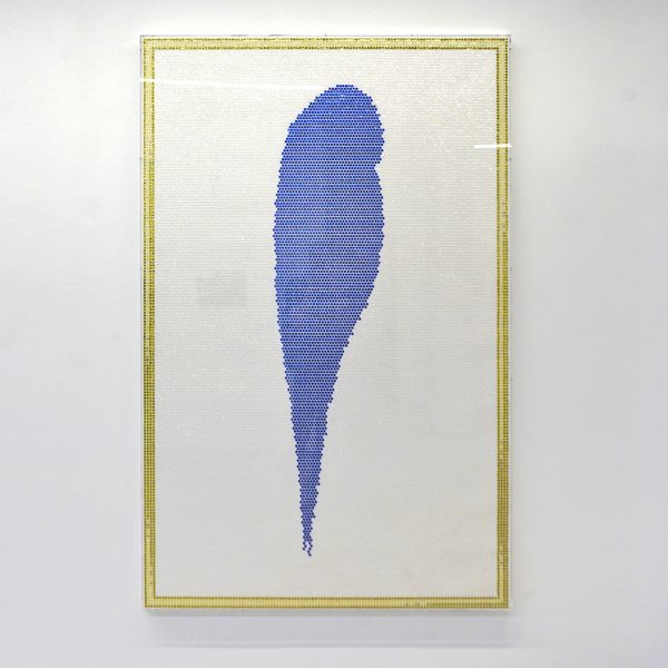 Carel Blotkamp - Study in Blue After Matisse (After Van Golden) - 197x127cm Pailletten op plastic