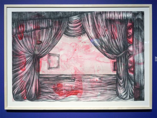 Danielle Lemaire - The Abandoned Stage - Conte, potlood en acrylverf op papier