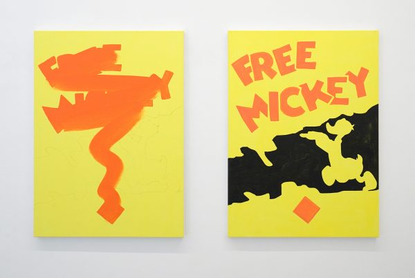 Just Quist - Formig an Intention & Formation of Colors - 92x67cm Acrylverf en potlood op canvas