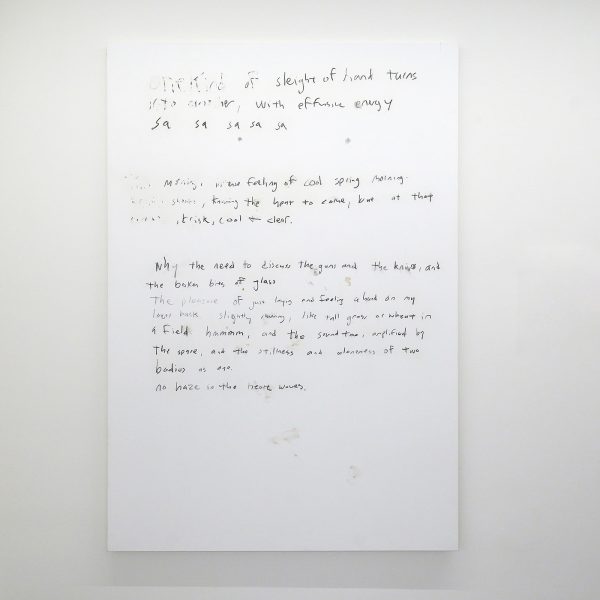 Richard Aldrich - Wto Bodies as One - 213x147cm Olieverf, mat medium en houtskool op linnen