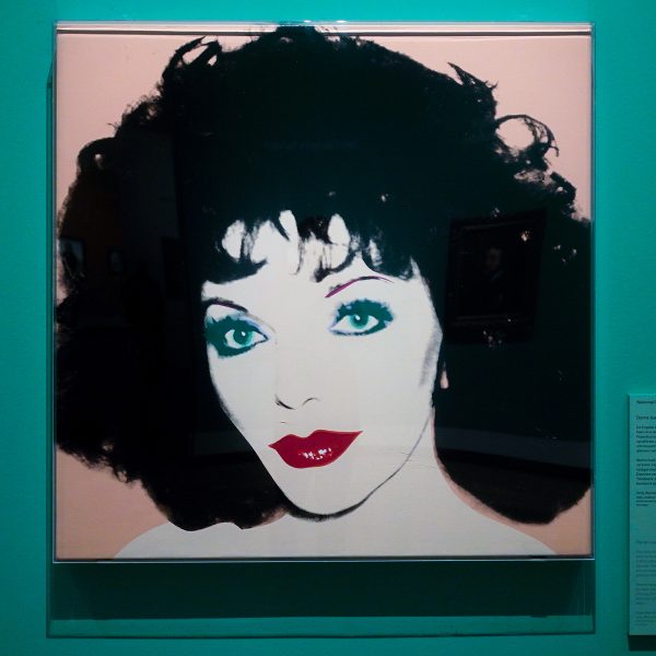 Andy Warhol - Joan Collins - Zeefdruk op synthetische polymeerverf op doek, 1985