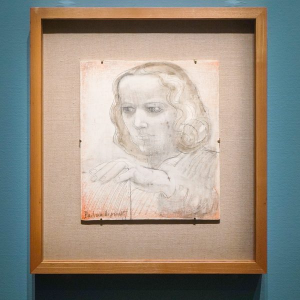 Barbara Hepworth - Zelfportret - Olieverf en potlood op karton, 1950