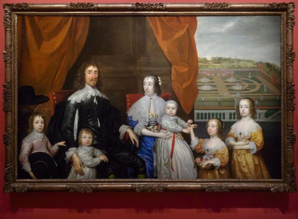 Corneliius Johnson - Arthus Capel, bron Capel & Elizabeth, lady Capel met hun kinderen - Olieverf op doek, omstreeks 1640