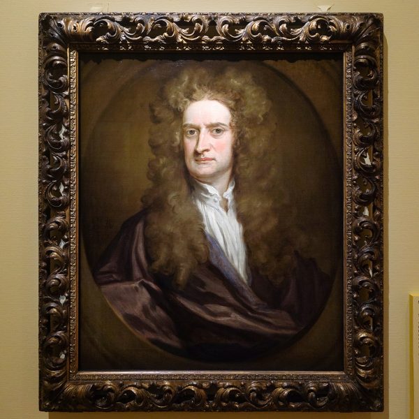 Godfrey Kneller - Isaac Newton - Olieverf op doek, 1702