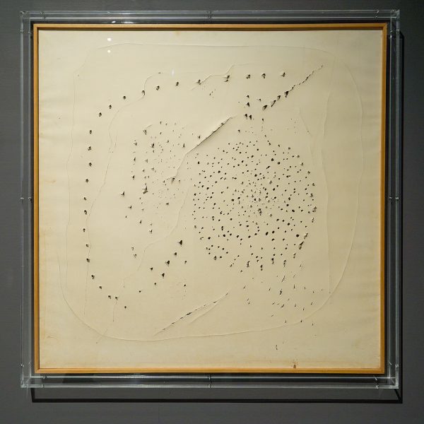 Lucio Fontana - Concetto spaziale - Linnen en papier, 1949