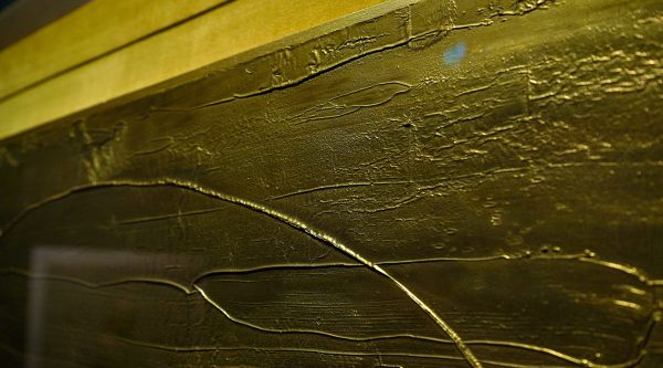 Lucio Fontana - Concetto spaziale - Olieverf op doek, 1961 (detail)