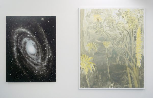 Niek Hendrix - Study of a Window (The Origin of Infinity) - 120x90cm Olieverf op paneel & Anne van As - Desert Garden - 150x120cm Acrylverf op linnen