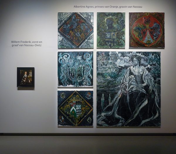 Pieter Nason - Willem Frederik, vorst en graaf van Nassau-Dietz - Olieverf op doek, omstreeks 1660-1670 & Natasja Kensmil - Albertine Agnes, prinses van Oranje, gravin van Nassau - Olieverf op doek, 2021