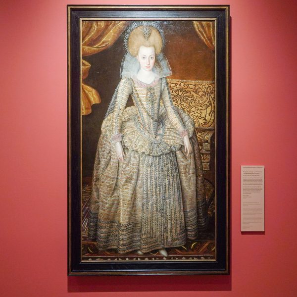 Robert Peake I - Elizabeth, koningin van Bohemen (de Winterkoningin) en keurvorstin van de Palts - Olieverf op doek, omstreeks 1610