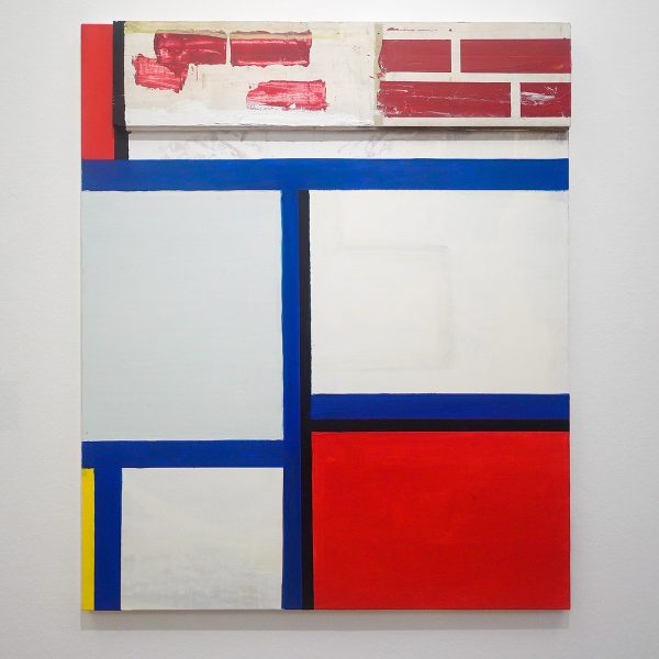 Walter Swennen - Piet, Georg & I - Acreylverf, pleister en oliverf op hout op doek, 2016