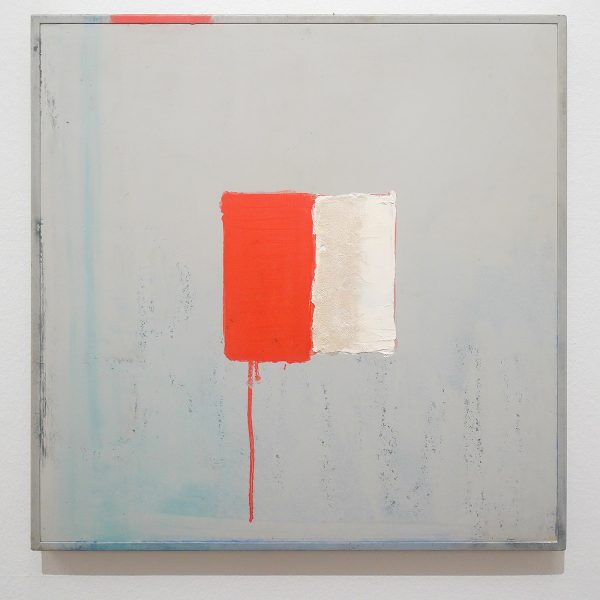 Walter Swennen - Red & 2 Whites - Olieverf op gevonden gelamineerd paneel, 2014