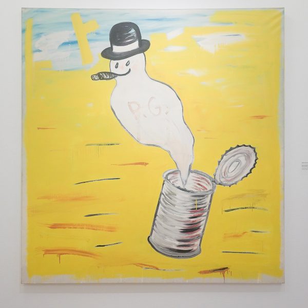 Walter Swennen - Zonder Titel (Philip Guston) - Olieverf en lak op doek, 1985